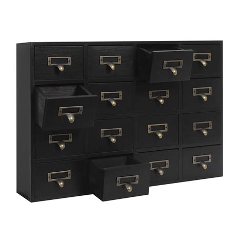 4 PCS 64-Drawer Wood Desk Organizer, Desktop Drawer Tabletop Storage