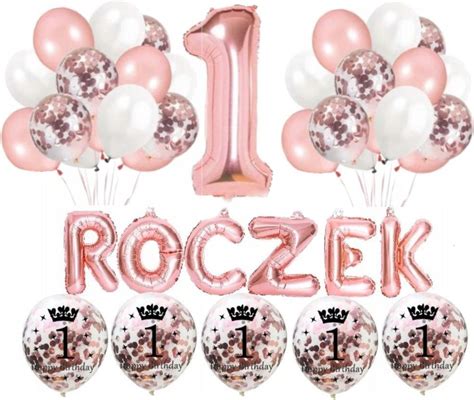 Zestaw Balon W Na Roczek Rose Gold Dziewczynka Ceny I Opinie Ceneo Pl