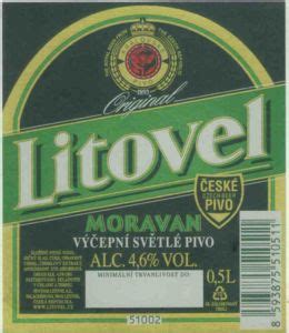 Etiqueta De Bebida Cz S Litovel Moravan Sv Tl Pivo Pivovar