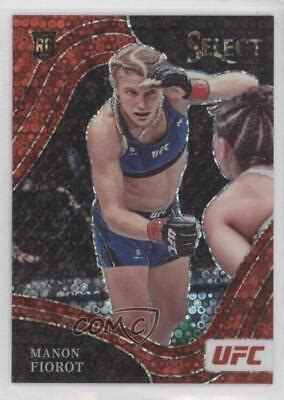 2022 Panini Select UFC Octagonside Red Disco Prizm 99 Manon Fiorot