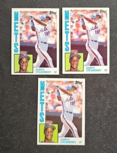 Topps Darryl Strawberry Rc Lot Cards Ebay