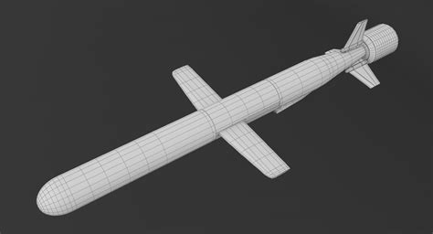 Bgm 109 Tomahawk Cruise Missile Royal Navy Version 3d Model 49