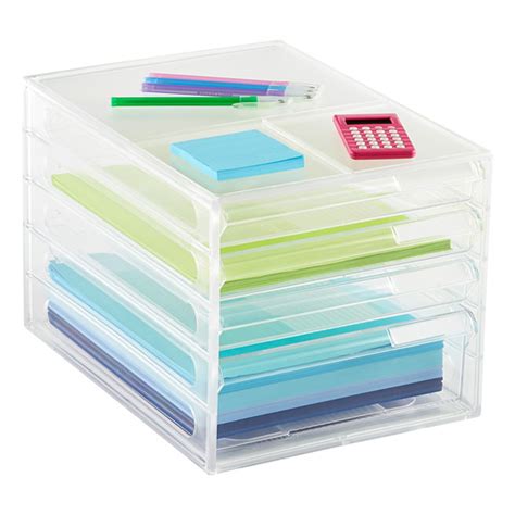 Paper Organizer - 4-Drawer Desktop Paper Organizer | The Container Store