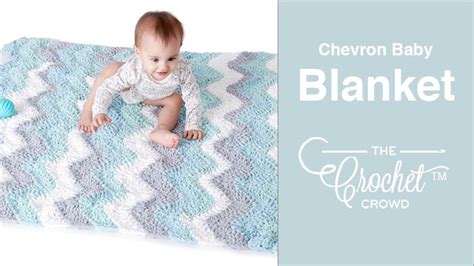 Crochet Baby Chevron Blanket Pattern + Tutorial | The Crochet Crowd