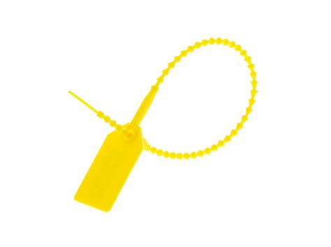 8 Inch Yellow Plastic Security Seal Secure Cable Ties