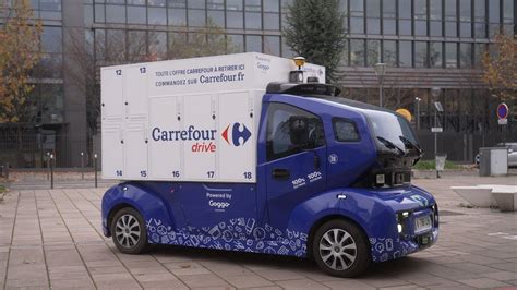 France Carrefour Deploys Autonomous Delivery Vehicles In Plateau De