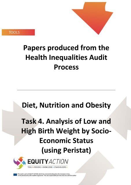 Task Analysis Of Low And High Birth Weight By Socio Economic Status