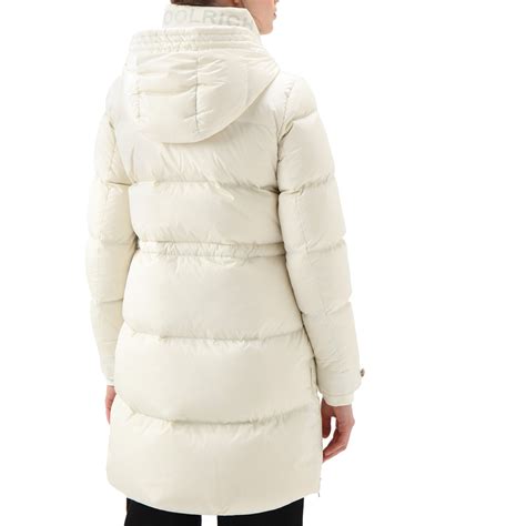 woolrich piumino alsea puffy donna milky cream mascheroni store
