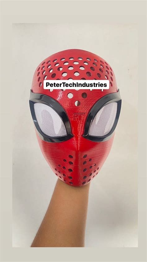 Spectacular Spiderman Faceshell Lenses Comic Art Peter Parker - Etsy