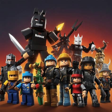 Personajes Del Juego Roblox Imagen Premium Generada Con Ia