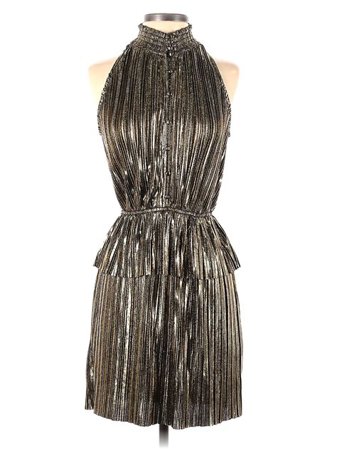 Moon River Silver Gold Cocktail Dress Size S - 73% off | ThredUp