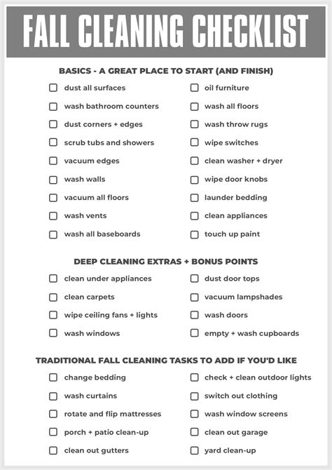 Church Cleaning Checklist - 10 Free PDF Printables | Printablee