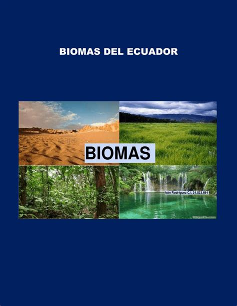 BIOMAS DEL ECUADOR By Adrian Luna Issuu