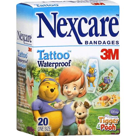 Nexcare Tattoo Bandages, Waterproof, Disney My Friends Tigger & Pooh ...