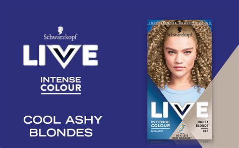 Schwarzkopf Live Intense Colour Honey Blonde Permanent Hair Dye B Long Lasting Blonde Hair