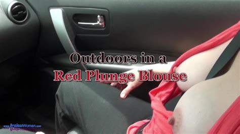 Milf Outdoors Braless Big Nipples In A Deep Plunging Blouse Xxx Mobile Porno Videos Movies