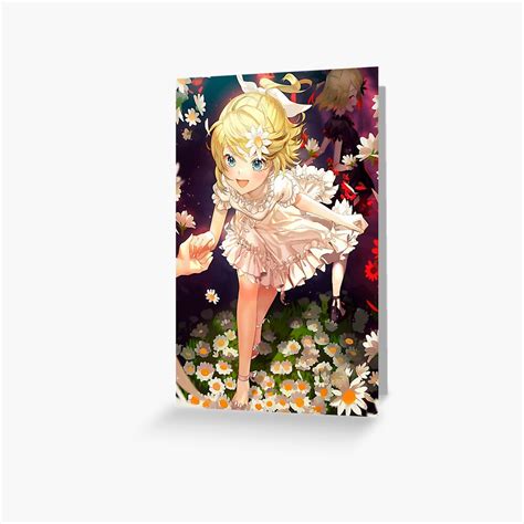 Sexy Kagamine Rin Waifu Kawaii Hot Vocaloid Lewd Anime Girl Loli Lolita Greeting Card For