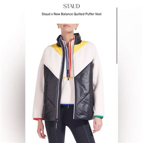 STAUD Jackets Coats Staud X New Balance Quilted Puffer Vest