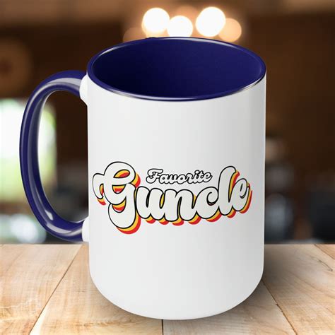 Favorite Guncle Coffee Mug Gay Uncle Mug Gift For New Uncle Holiday Gift Pride Month Coffee Mug