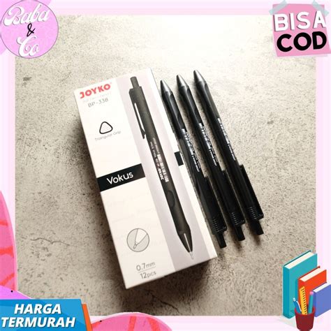 Jual Pulpen Cetek Joyko Mm Bp Pena Gel Hitam Mekanik Pen Tinta