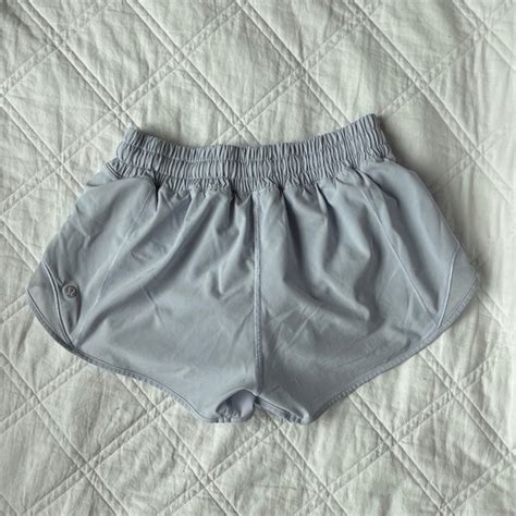 Lululemon Athletica Shorts Lululemon Light Blue Hotty Hot Shorts Low Rise Poshmark