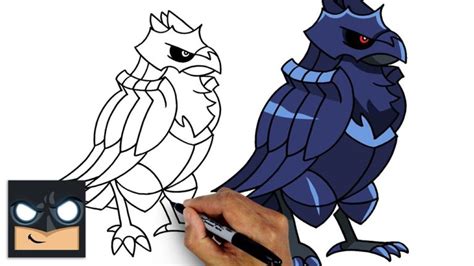 Cómo dibujar a Corviknight de Pokémon Cartonionline