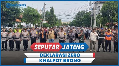 Polres Tegal Kota Deklarasi Jateng Zero Knalpot Brong Youtube