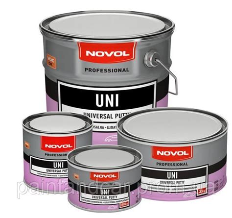 Шпаклевка Универсальная для авто Novol UNI 0,25 кг (ID#1754410607 ...