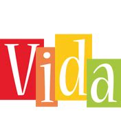 Vida Logo | Name Logo Generator - Smoothie, Summer, Birthday, Kiddo, Colors Style