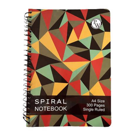 Buy A4 Size Spiral Binding Notebook Single Ruled - PW Store