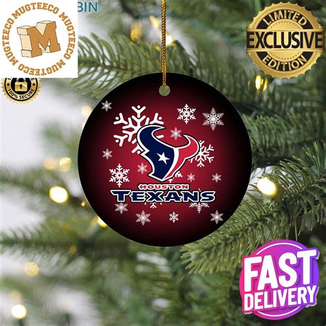 Houston Texans NFL Holiday 2023 Gifts Merry Christmas Tree Decorations ...