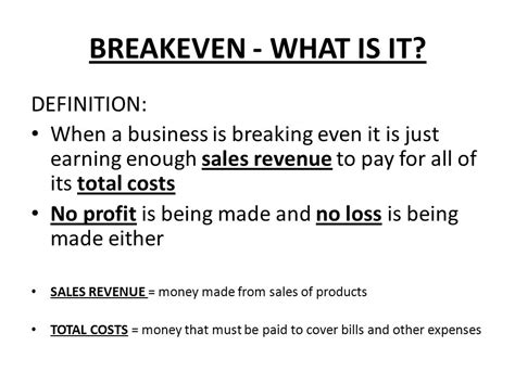 Breakeven Point Definition Examples And How To Calculate 53 Off