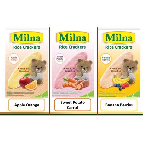 Jual Milna Rice Crackers Milna Biskuit Bayi Rice Cracker G