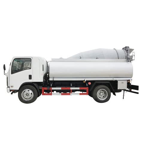 Q B Carbon Steel Manten Naked Waxed Bulk Ship Ro Ro Isuzu Fuel Tank Truck With Iso