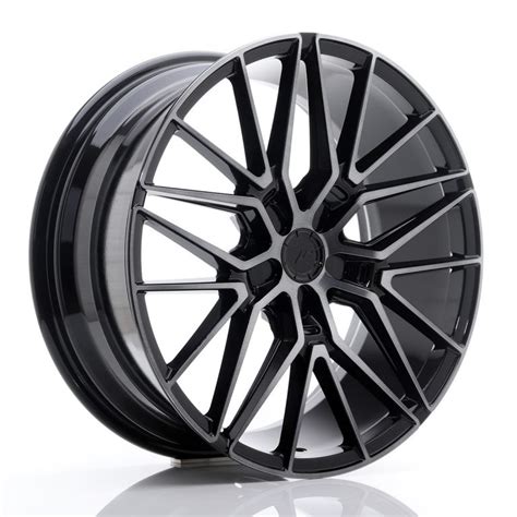 Japan Racing Wheels Jr Black Brushed Tinted Face X Zoll