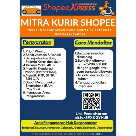 Lowongan Kerja Juni Mitra Kurir Shopee Express Info Loker Solo