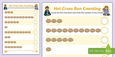 Hot Cross Buns Counting To Activity Teacher Made