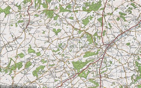 Historic Ordnance Survey Map Of Holt End 1919
