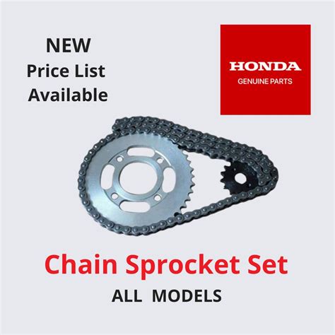 Honda Chain Sprocket Set Price List All Models C