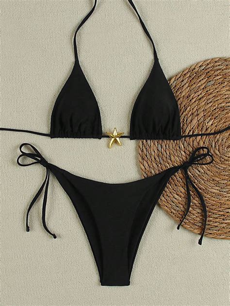 Sexy Starfish Design Solid Color Women Bikini Swimsuit Summer For Sale Australia New Collection