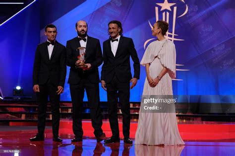 Actor Ayoub Elaid, Moroccan director Kamal Lazraq, Moroccan actor ...