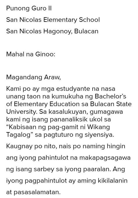 Panuto Pumili Ng Isa Sa Mga Uri Ng Liham Pangnegosyo At Sumulat Ng