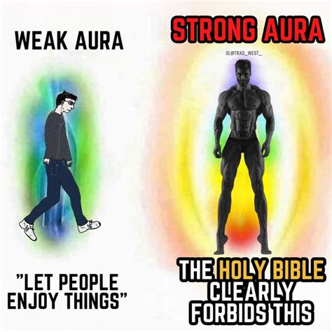 Weak Aura Vs Strong Aura Know Your Meme