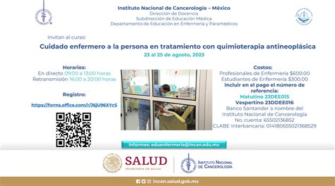 Ins Nal Cancerología on Twitter El Departamento de Educación en