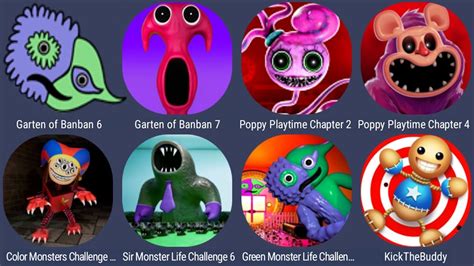 Garten Of Banban 6 7 Poppy Playtime Chapter 4 Color Monster Sir Monster