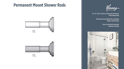 Permanent Mount Shower Rods