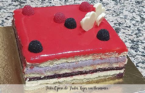 Tarta Opera De Frutos Rojos Con Thermomix Recetas Para Thermomix