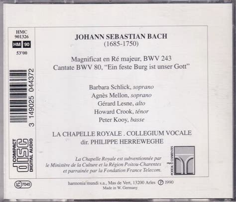 Magnificat BWV 243 J S Bach La Chapele Royale Collegium Vocale O