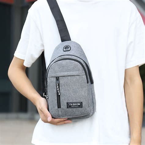 Dengmore Waterproof Strap Bag Crossbody Backpack With Usb Hole With Headphone Hole Strap