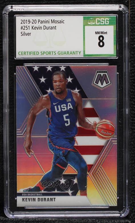 2019 20 Panini Mosaic USA Basketball Silver Prizm 251 Kevin Durant